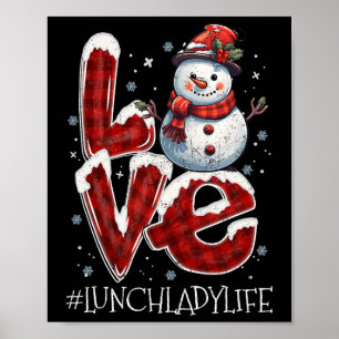 Poster Amor de Natal Snowman Almoço Senhora Vida Diversão