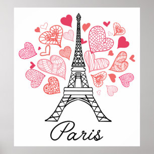 Póster Amor de Paris, France