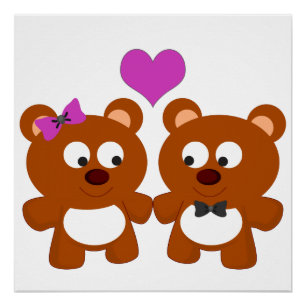 Póster Amor de Ursinho