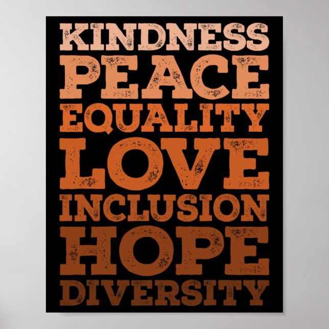 Poster Amor Diversidade Igualdade Junta História Negra M (Frente)