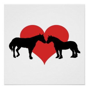Póster Amor do cavalo