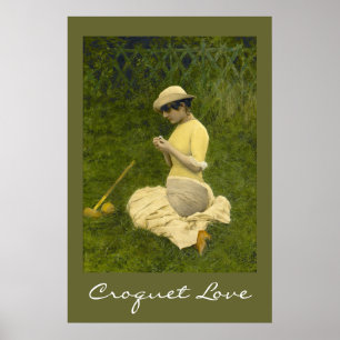 Póster amor do croquet