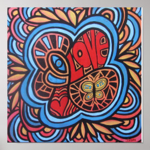 Póster Amor do Hippie