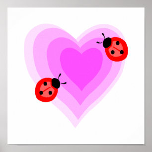 Póster Amor do joaninha