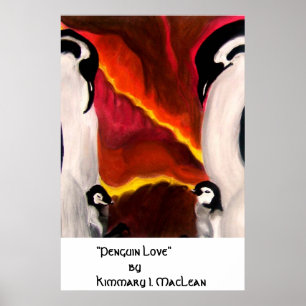 Poster Amor do pinguim