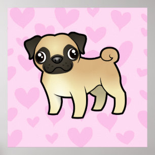 Póster Amor do Pug