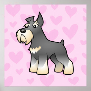 Póster Amor do Schnauzer