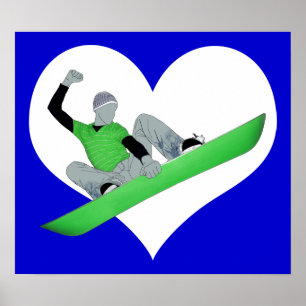 Póster amor do snowcore