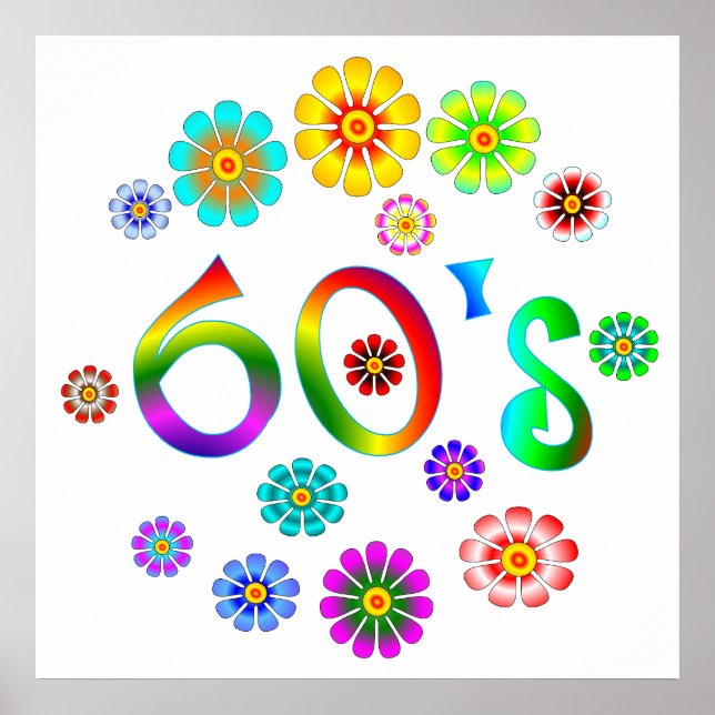 Póster Amor dos anos 60 (Frente)