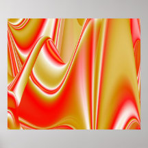 Amor e Abstrato 3D Rainbowart Dourado