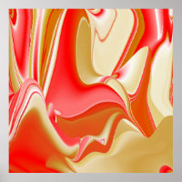 Amor e Abstrato 3D Rainbowart Dourado