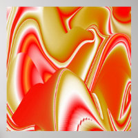 Amor e Abstrato 3D Rainbowart Dourado