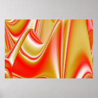 Amor e Abstrato 3D Rainbowart Dourado