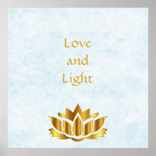 Póster "Amor e" citações claras "