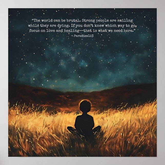 Poster amor e cura (porta 1050) (Frente)