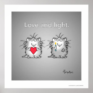 Póster Amor e Luz por Sandra Boynton
