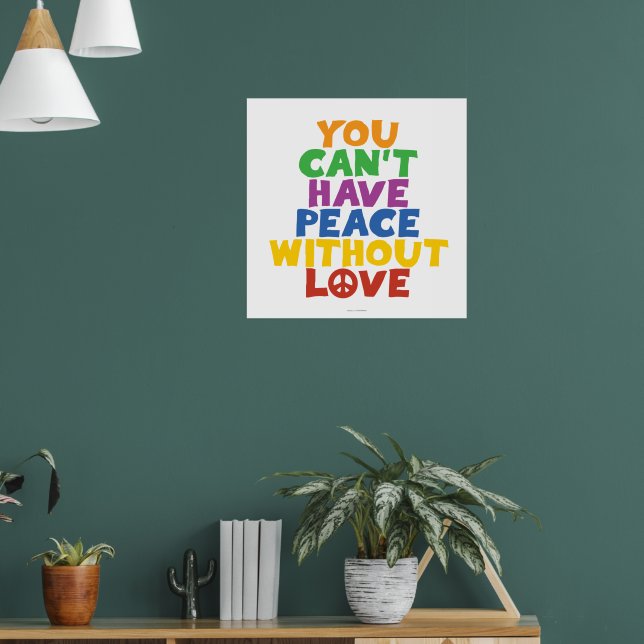 Póster Amor e Paz (Sala de Estar 1)