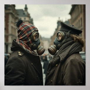 Poster AMOR E RESISTÊNCIA aos Românticos retrorreflectore