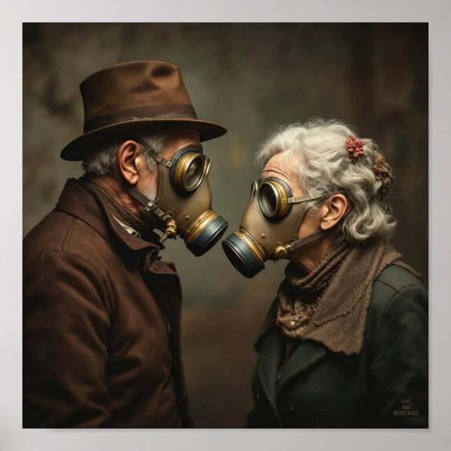 Poster AMOR E RESISTÊNCIA Velhos Românticos 3 (Frente)