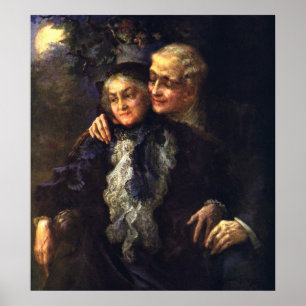 Póster Amor e Romance Vintage, Arte Romântica Vitoriana