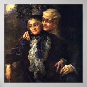 Póster Amor e Romance Vintage, Arte Romântica Vitoriana