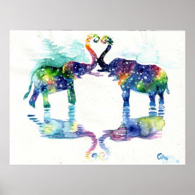 Poster Amor elefante (Frente)
