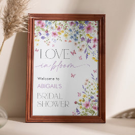 Poster Amor em Bloom Butterfly Bridal Welcome 24x36