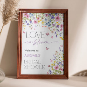 Poster Amor em Bloom Butterfly Bridal Welcome 24x36