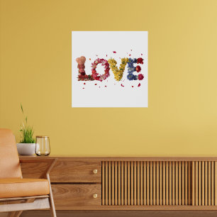 Poster Amor Em Flores