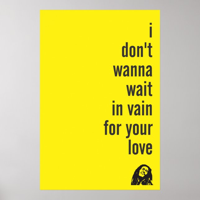 Poster Amor, espere em vão (Frente)