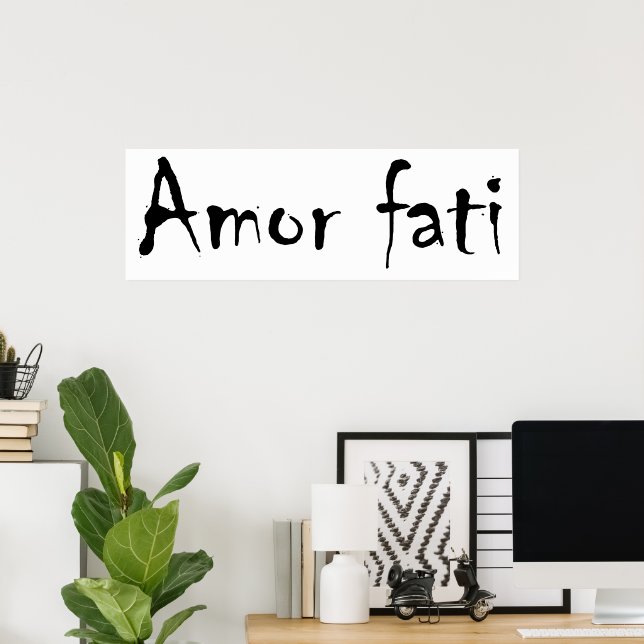 Poster Amor fati (Escritório em casa)