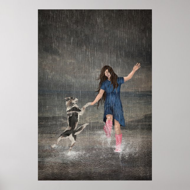 Poster Amor Fati ou Dança na Chuva (Frente)