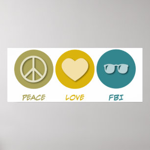 Póster Amor FBI da paz
