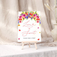 Amor Floral Colorido Vibrante é Doce