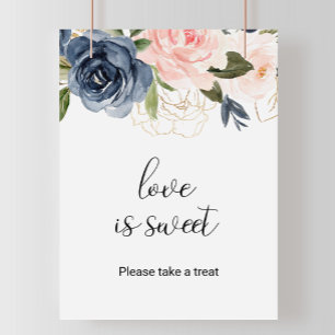 Poster Amor Floral de Outono Exquisito é Doce