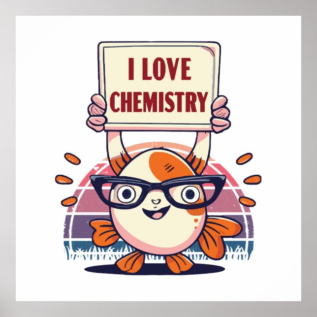 Poster Amor Guppies e Química (Frente)