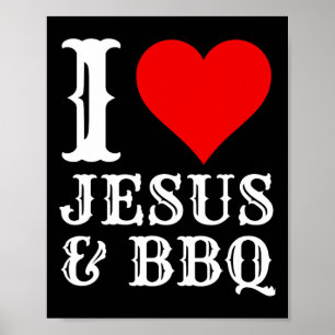 Poster Amor Jesus Churrasco Orgulhoso Comida Cristão Carn