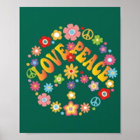 AMOR LIBERDADE DE PAZ 60s 70s Tie Dye Hippie