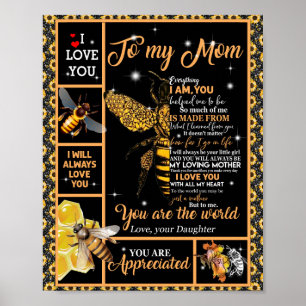 Poster Amor, mãe Carta À Minha Mãe, Você É O Mundo