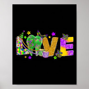 Poster Amor Mardi Gras Dente Bufão Dentes Dentista Odont