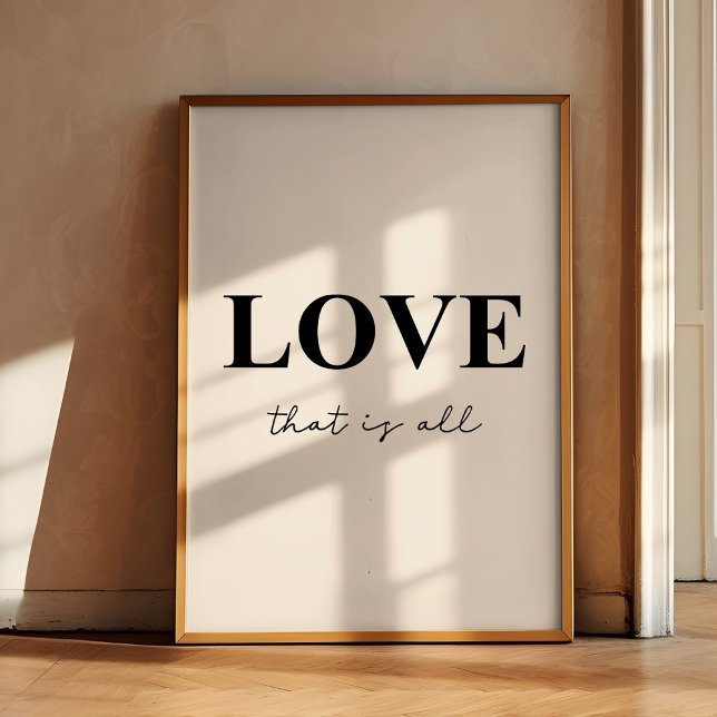 Poster Amor minimalista (Criador carregado)