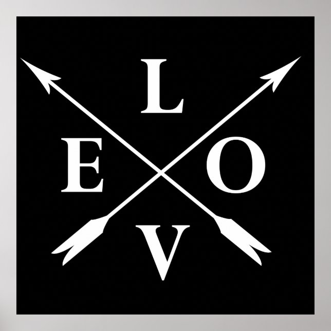 Poster amor monograma (Frente)