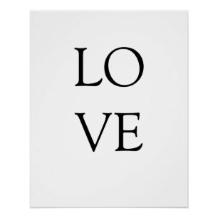 Póster amor motivacional inspirador romântico simples mi
