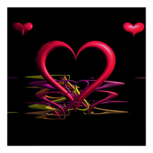 Póster Amor na Escuridão Poster brilhante
