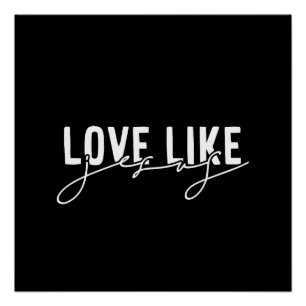 Póster Amor negro como Jesus cristão