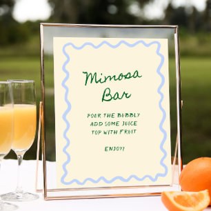 Poster Amor no Bar de Bloom Blue Mimosa