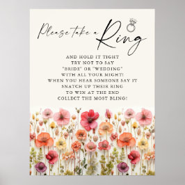 Poster Amor no Sinal de Jogo de Chá de panela Bloqueado