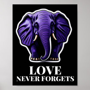 Poster Amor Nunca Esquece Elefante Para Mulher Alzheimer