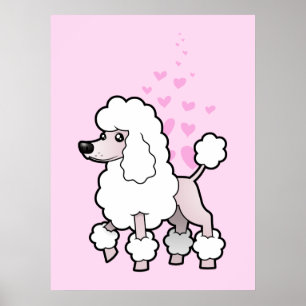 Poster Amor padrão/da miniatura/brinquedo caniche (mostr