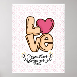 Poster amor para sempre, citação